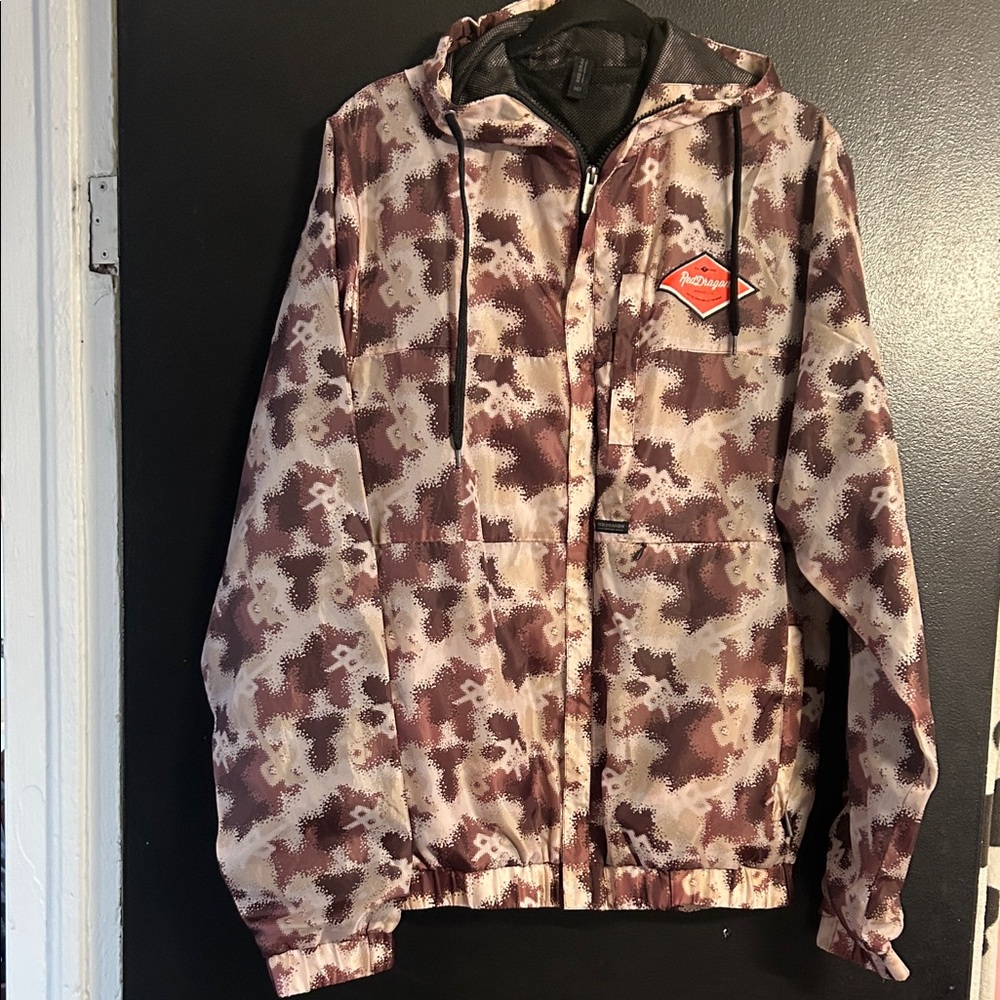 Men’s Lightweight Hooded Shirt Jacket - Tan/Brown Camo